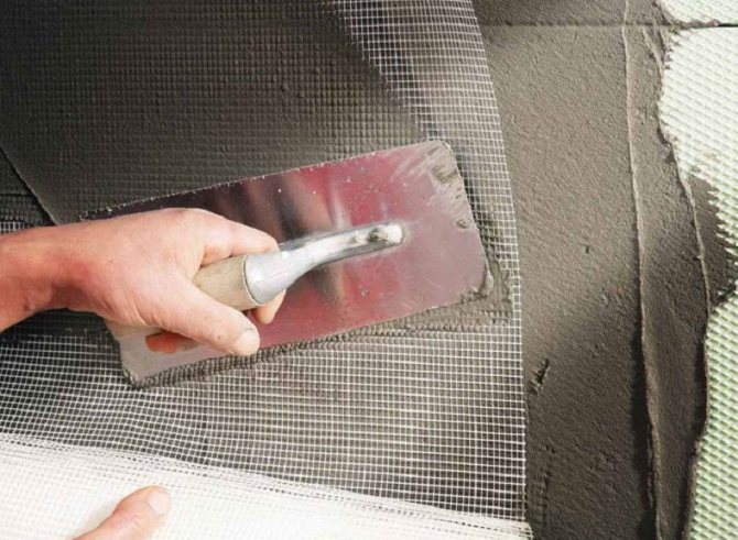 Затирка фасадов для утепления и армирования