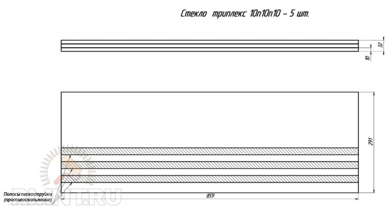 Лестница со стеклянными ступенями