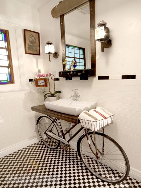 

Самодельные подставки и тумбы под раковину в ванной

