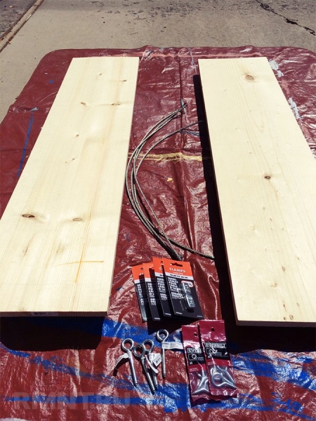 Подвесная полка своими руками — фотоинструкция