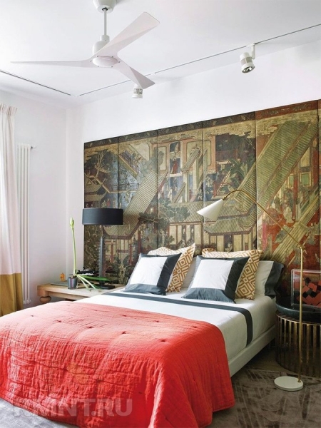 Нетривиальные варианты использования ширмы в интерьере