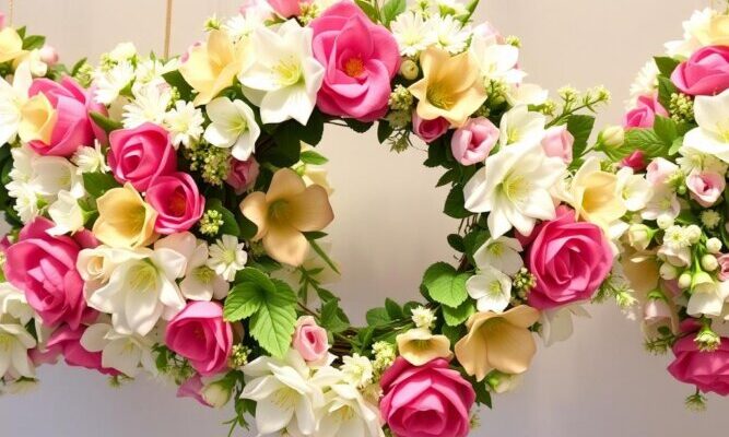Венки из искусственных цветов: как сделать красивую и долговечную композицию своими руками